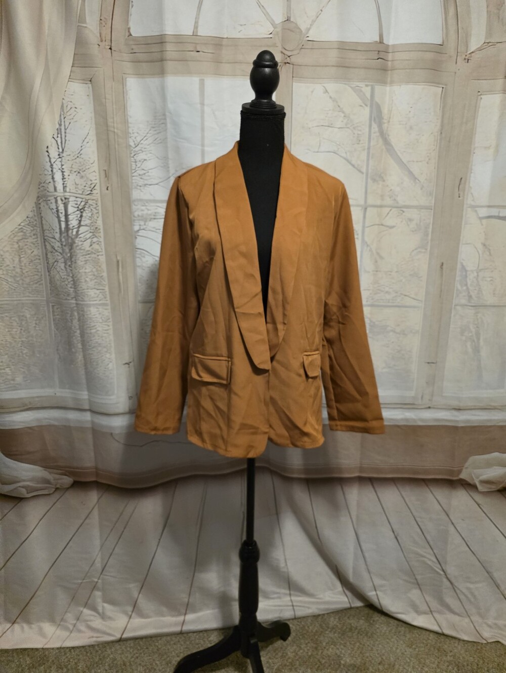 Gold / Yellow Open Front Blazer